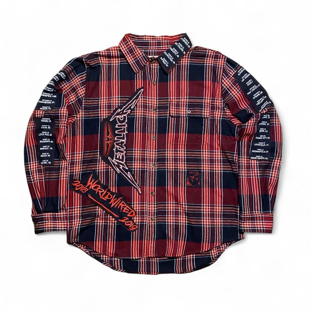 Upcycled Metallica Flannel
